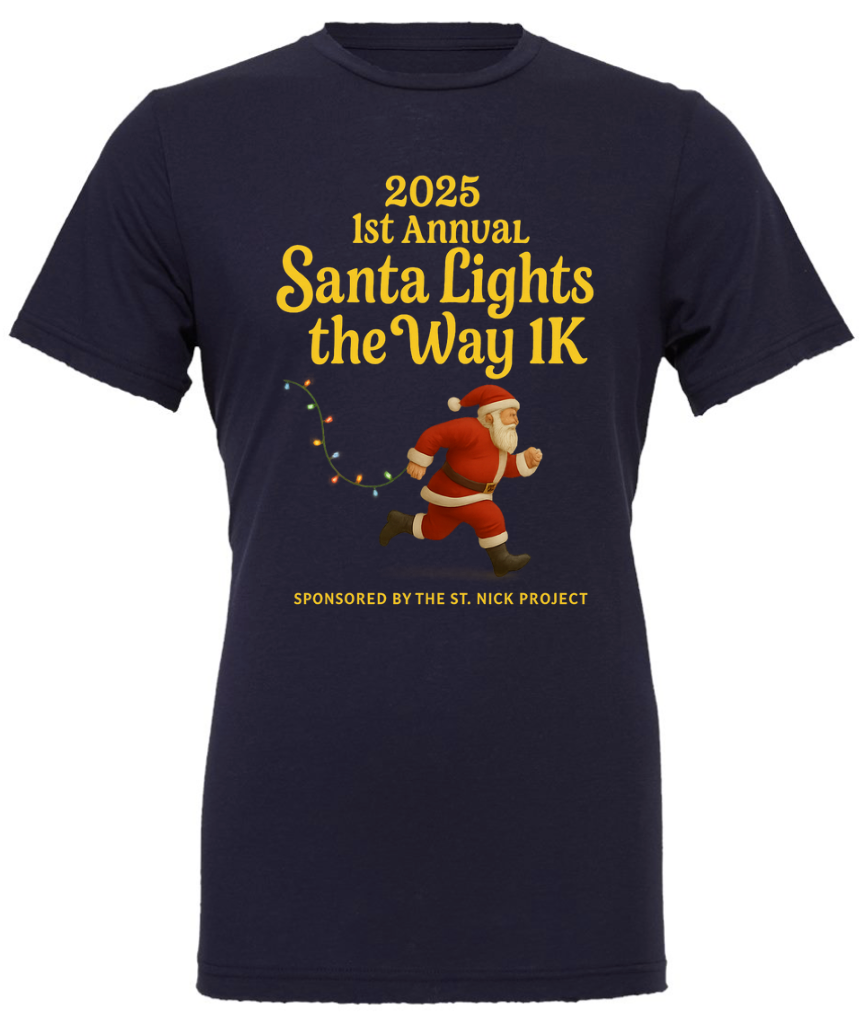 Santa Lights the Way 1K T-Shirt